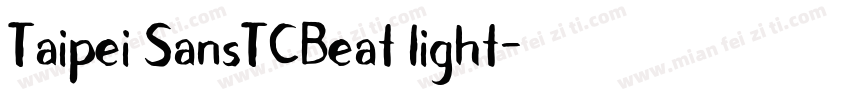Taipei SansTCBeat light字体转换